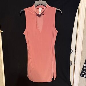 Gracie sleeveless rose colored top